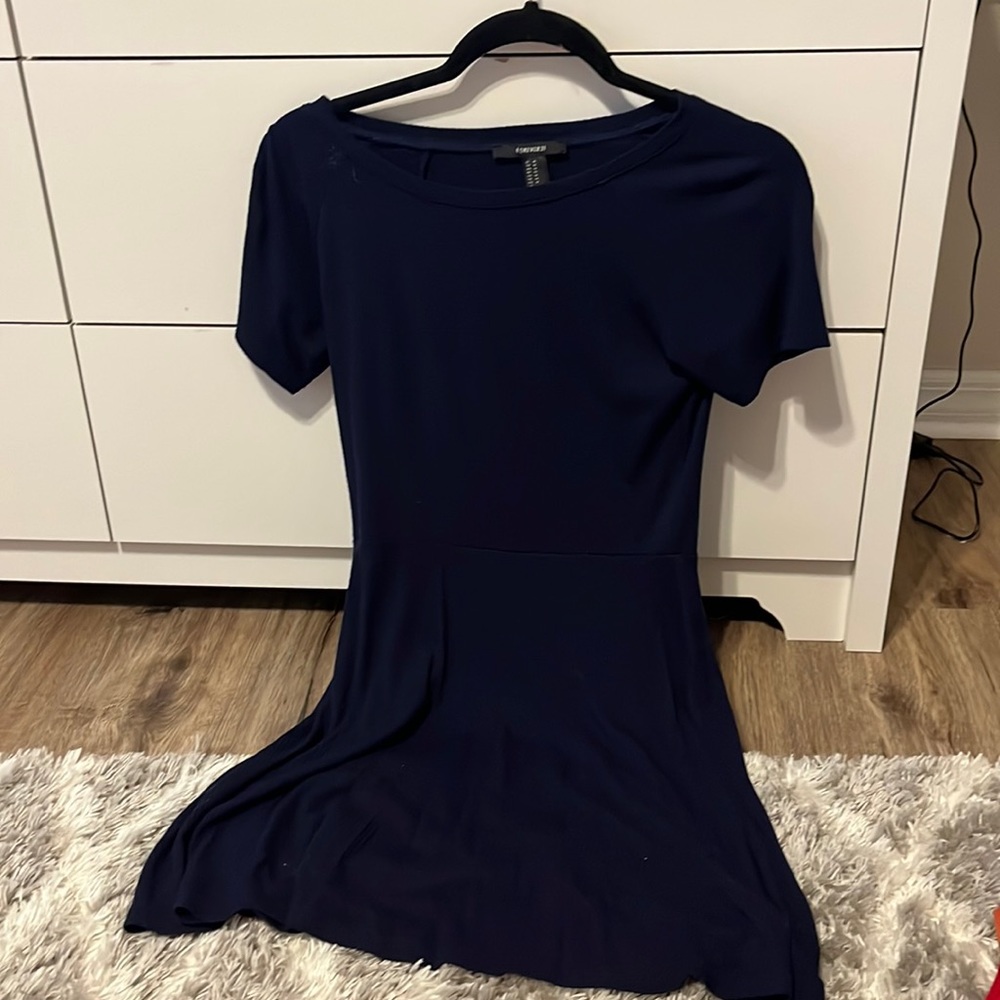 navy blue forever 21 dress